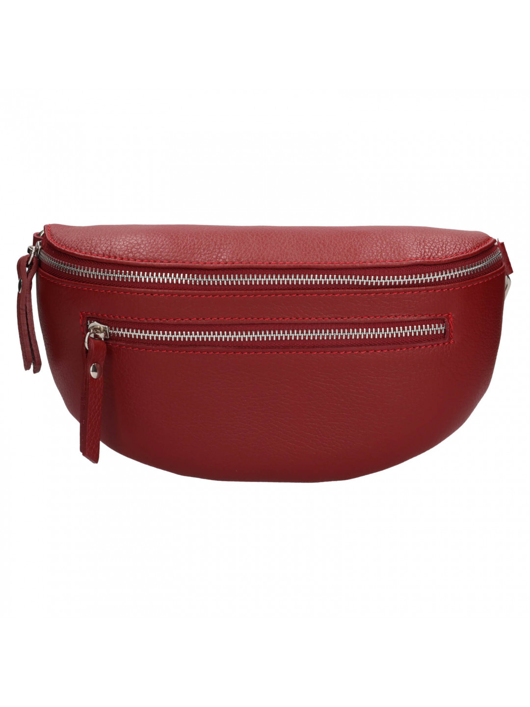 Dámská kožená ledvinka Italia Pavla – tmavě červená